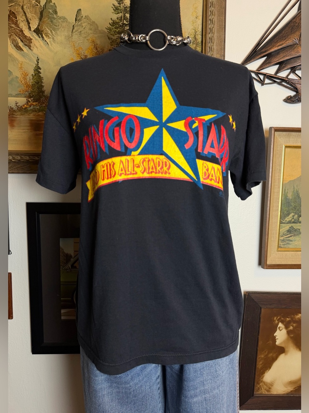 Vintage  Ringo Starr & His All-Starr Band Sunmer 1989 Concert Tour T-Shirt S-M